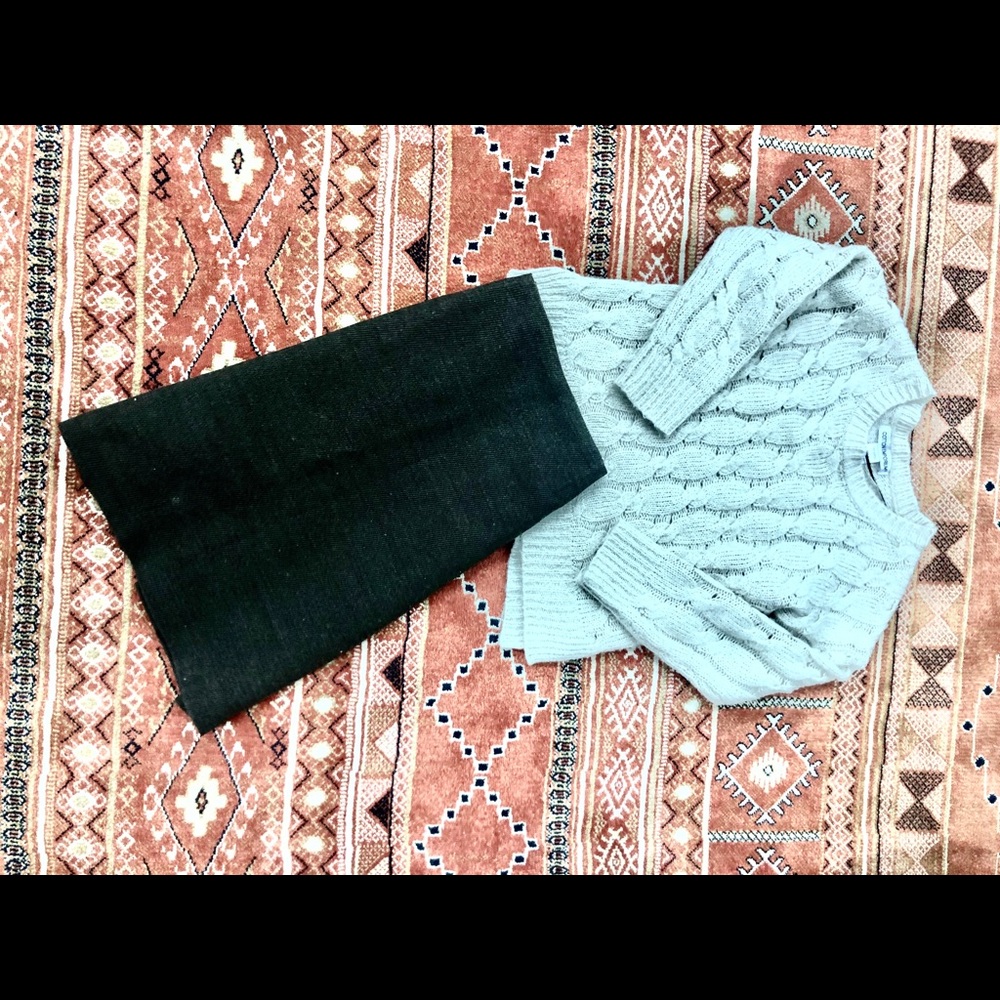 Cable knit sweater